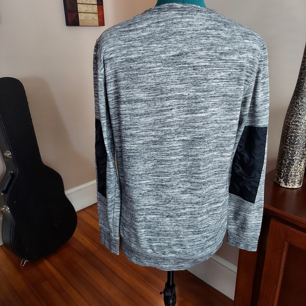 🔴3/$15 Men's Modern Amusement Pullover Elbow Patch Sweater